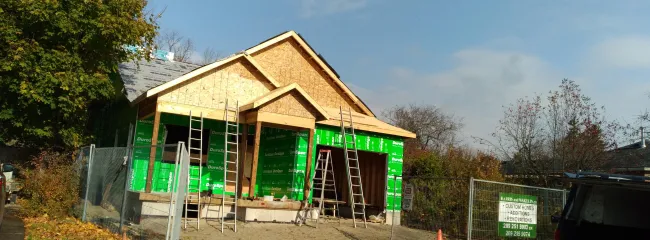 Before completing new custom home in Port Hope, 2024