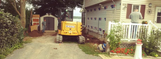 John Deere Tractor on driveway