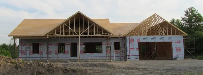 New house being built by Harris and Wakelin